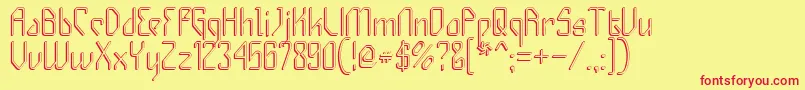 Gizmos Font – Red Fonts on Yellow Background