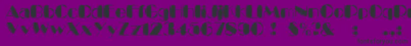 KaptinTribbleWound Font – Black Fonts on Purple Background