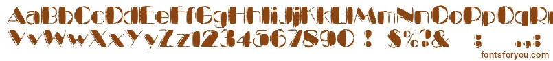 KaptinTribbleWound-Schriftart – Braune Schriften
