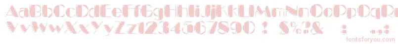 KaptinTribbleWound Font – Pink Fonts on White Background