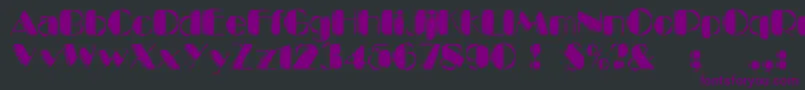 KaptinTribbleWound Font – Purple Fonts on Black Background