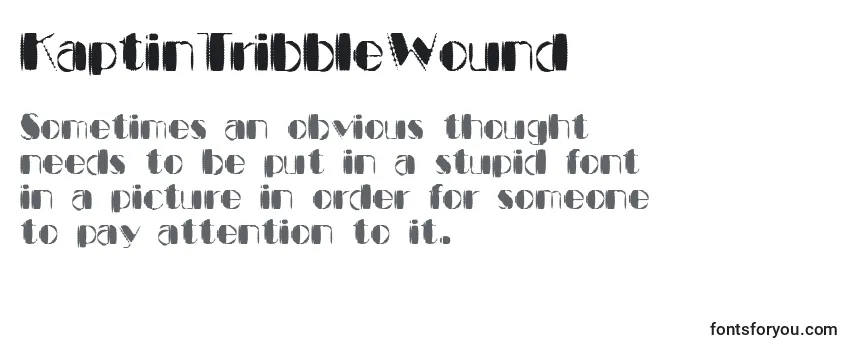 KaptinTribbleWound Font