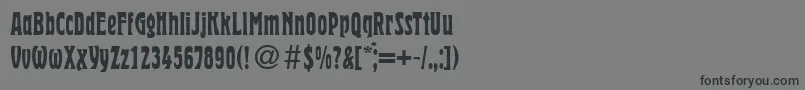HermanRegularDb-fontti – mustat fontit harmaalla taustalla