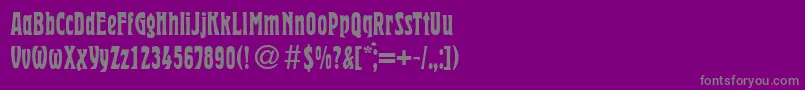 fuente HermanRegularDb – Fuentes Grises Sobre Fondo Morado