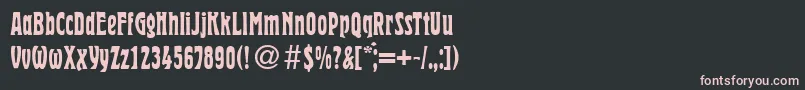 HermanRegularDb Font – Pink Fonts on Black Background