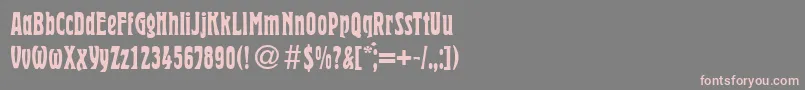 HermanRegularDb Font – Pink Fonts on Gray Background