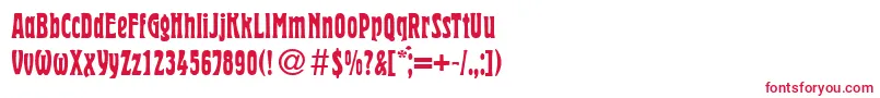 HermanRegularDb Font – Red Fonts on White Background
