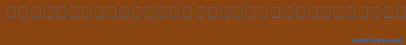 Шрифт YsgarthEnglishNormal – синие шрифты на коричневом фоне