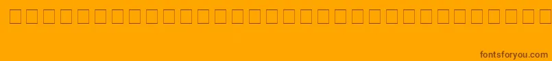 Шрифт YsgarthEnglishNormal – коричневые шрифты на оранжевом фоне