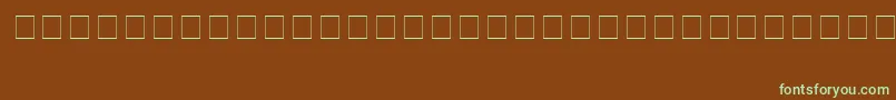 Шрифт YsgarthEnglishNormal – зелёные шрифты на коричневом фоне