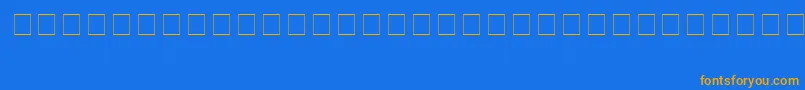Шрифт YsgarthEnglishNormal – оранжевые шрифты на синем фоне