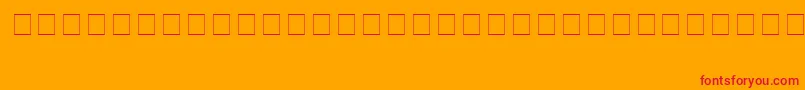 YsgarthEnglishNormal Font – Red Fonts on Orange Background