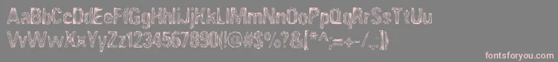 AngiomaAoe Font – Pink Fonts on Gray Background