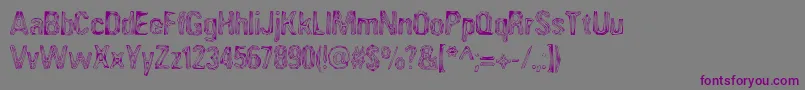 AngiomaAoe Font – Purple Fonts on Gray Background