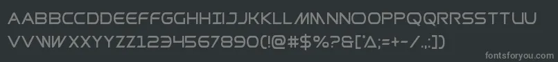 Шрифт Prometheancond – серые шрифты на чёрном фоне