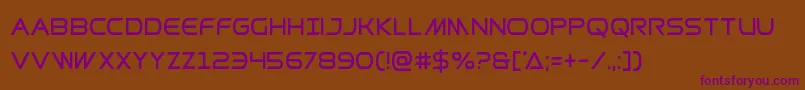 Prometheancond Font – Purple Fonts on Brown Background