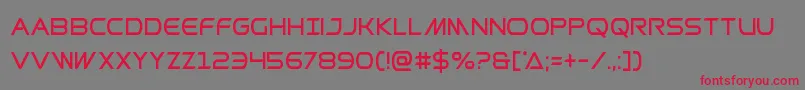 Prometheancond Font – Red Fonts on Gray Background