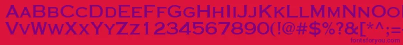 Cooperplanck6Boldsh Font – Purple Fonts on Red Background