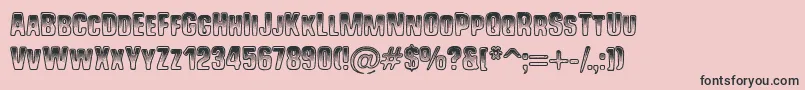 ShockShimmy Font – Black Fonts on Pink Background