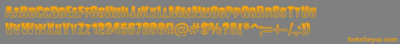 ShockShimmy Font – Orange Fonts on Gray Background