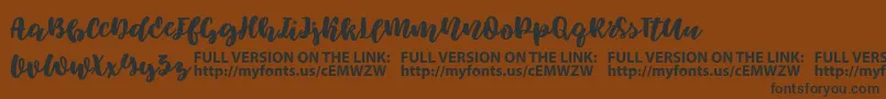 Elowen Font – Black Fonts on Brown Background