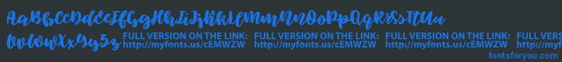 Elowen Font – Blue Fonts on Black Background