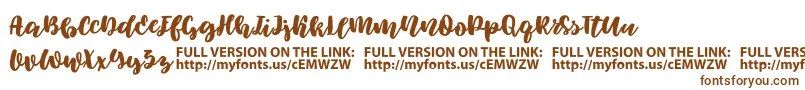 Elowen Font – Brown Fonts on White Background