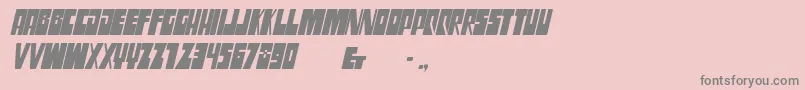 SsgrogyCondensedbolditalic Font – Gray Fonts on Pink Background