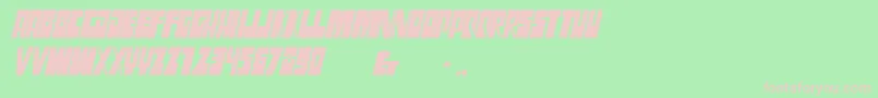 fuente SsgrogyCondensedbolditalic – Fuentes Rosadas Sobre Fondo Verde