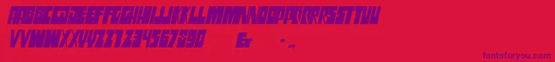 Шрифт SsgrogyCondensedbolditalic – фиолетовые шрифты на красном фоне