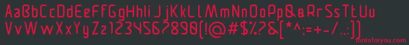 Pamekasanr Font – Red Fonts on Black Background