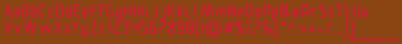 Pamekasanr Font – Red Fonts on Brown Background