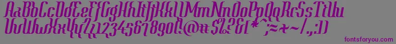 Year2000ContextRegular Font – Purple Fonts on Gray Background