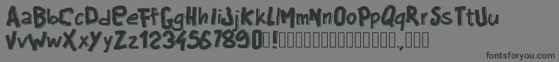 Pwbigblocks Font – Black Fonts on Gray Background