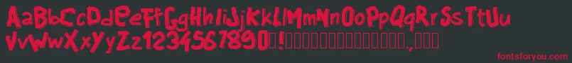 Pwbigblocks Font – Red Fonts on Black Background