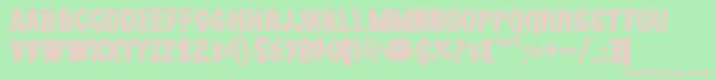 LaceNice Font – Pink Fonts on Green Background