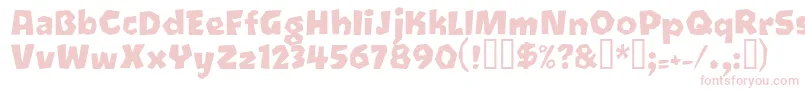 Oetztype Font – Pink Fonts on White Background