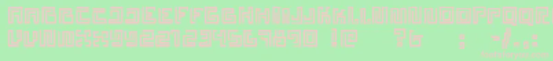 Estelar Font – Pink Fonts on Green Background