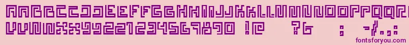 Estelar Font – Purple Fonts on Pink Background