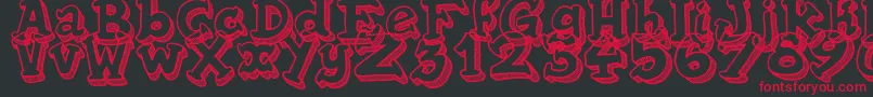 TequillaSunrise Font – Red Fonts on Black Background