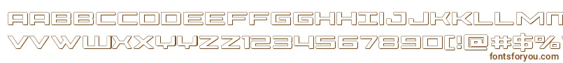 Phoenicia3D-fontti – ruskeat fontit valkoisella taustalla