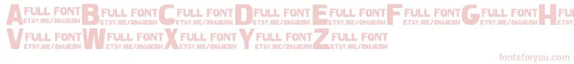 CarsonDemo Font – Pink Fonts on White Background