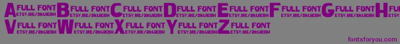 CarsonDemo Font – Purple Fonts on Gray Background