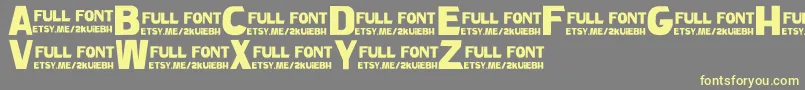 CarsonDemo Font – Yellow Fonts on Gray Background