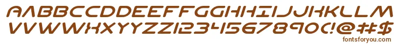Шрифт Planetncompactexpandital – коричневые шрифты на белом фоне
