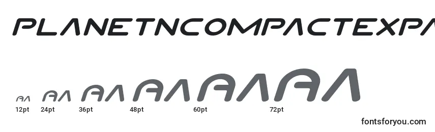 Planetncompactexpandital Font Sizes