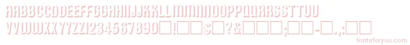 RoundedreliefRegular Font – Pink Fonts on White Background
