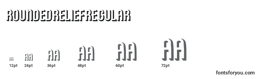 Размеры шрифта RoundedreliefRegular