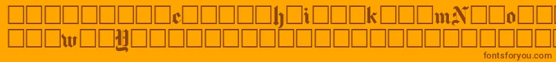 Newyorktimes Font – Brown Fonts on Orange Background