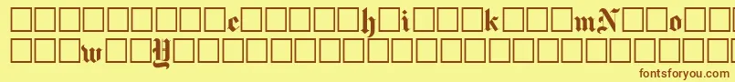 Newyorktimes Font – Brown Fonts on Yellow Background